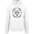 Plein Sport Circle Logo Taped Hood White Hoodie S